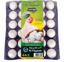 Al Fayoum Fresh White Eggs 30s