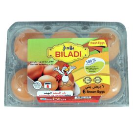 Biladi Fresh Brown Eggs 6s