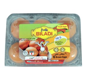 Biladi Fresh Brown Eggs 6s