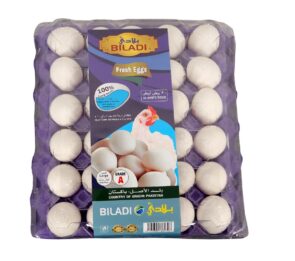Biladi Fresh White Eggs 30s